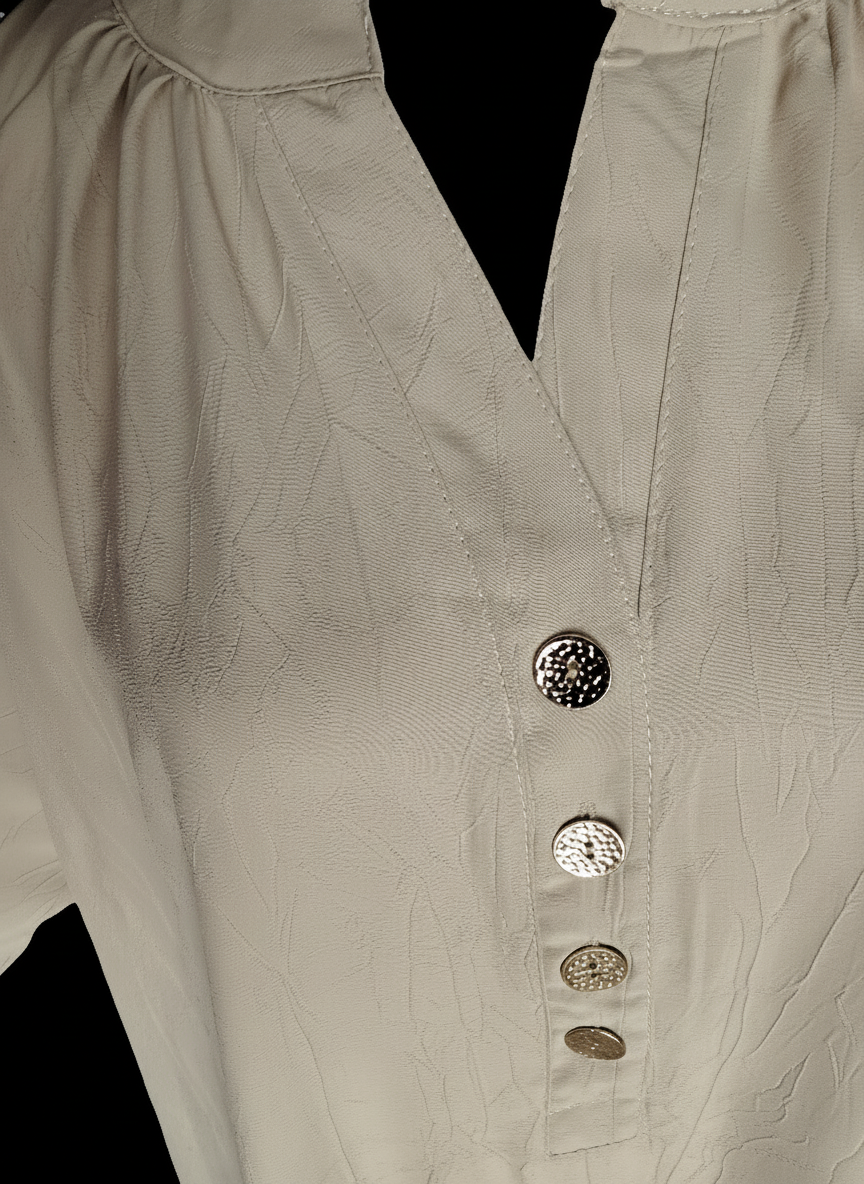 Abaya évasée beige